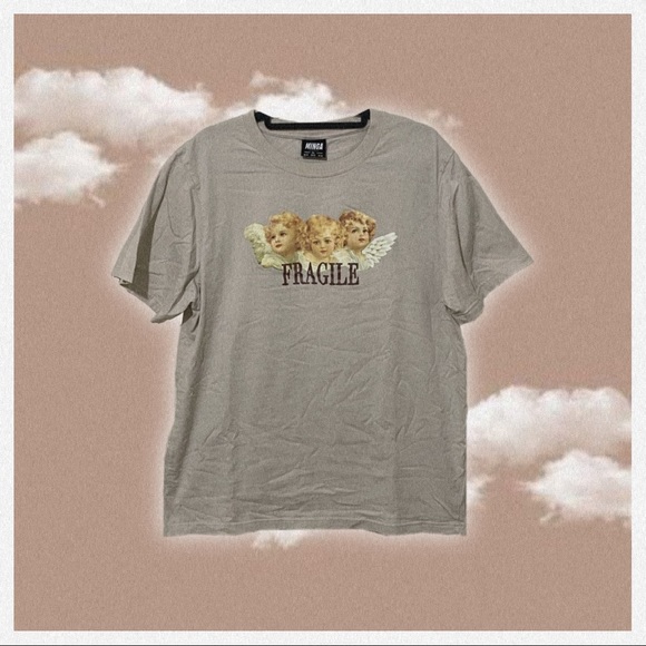 ♥︎ Minga London Fragile Angels T-Shirt ♥︎ - Picture 3 of 4